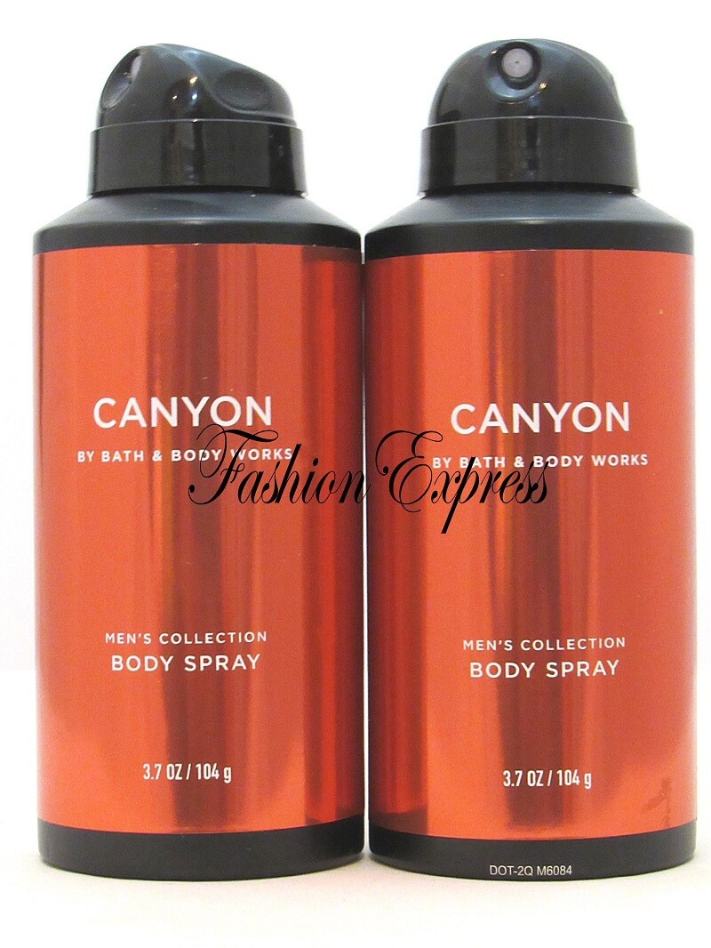 BATH & BODY WORKS CANYON BODY SPRAY FOR MEN 3.7 OZ (LOT OF 2 PCS) eBay