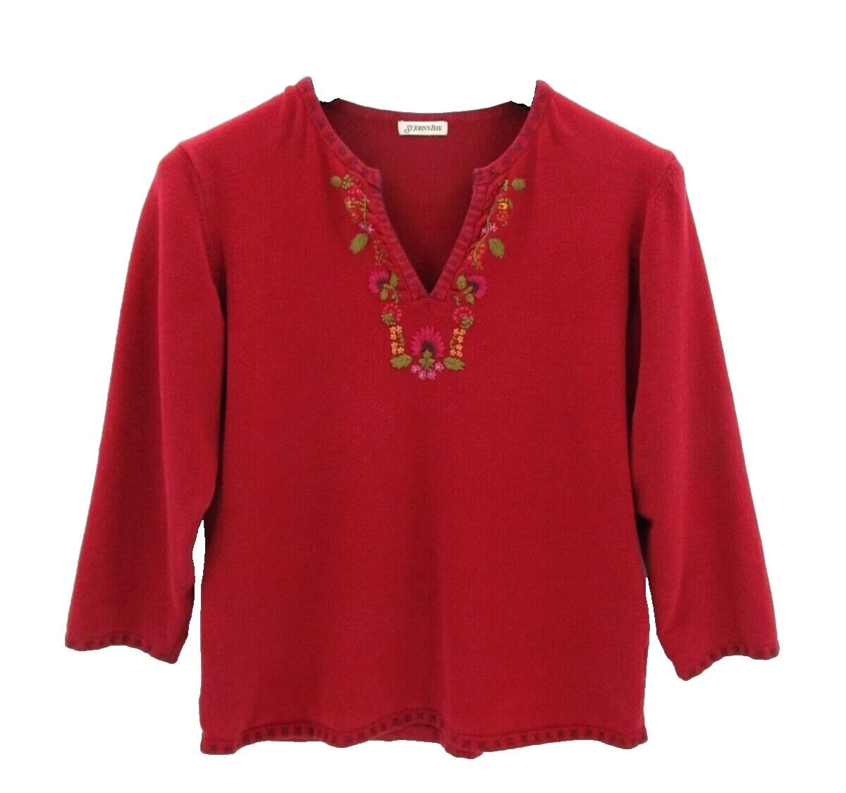 St. John's Bay Suéteres Femininos Florais