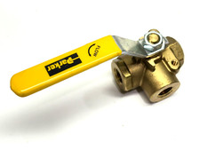 Parker V533P-4 Brass Ball Valve 3-Way 1/4" 400 WOG