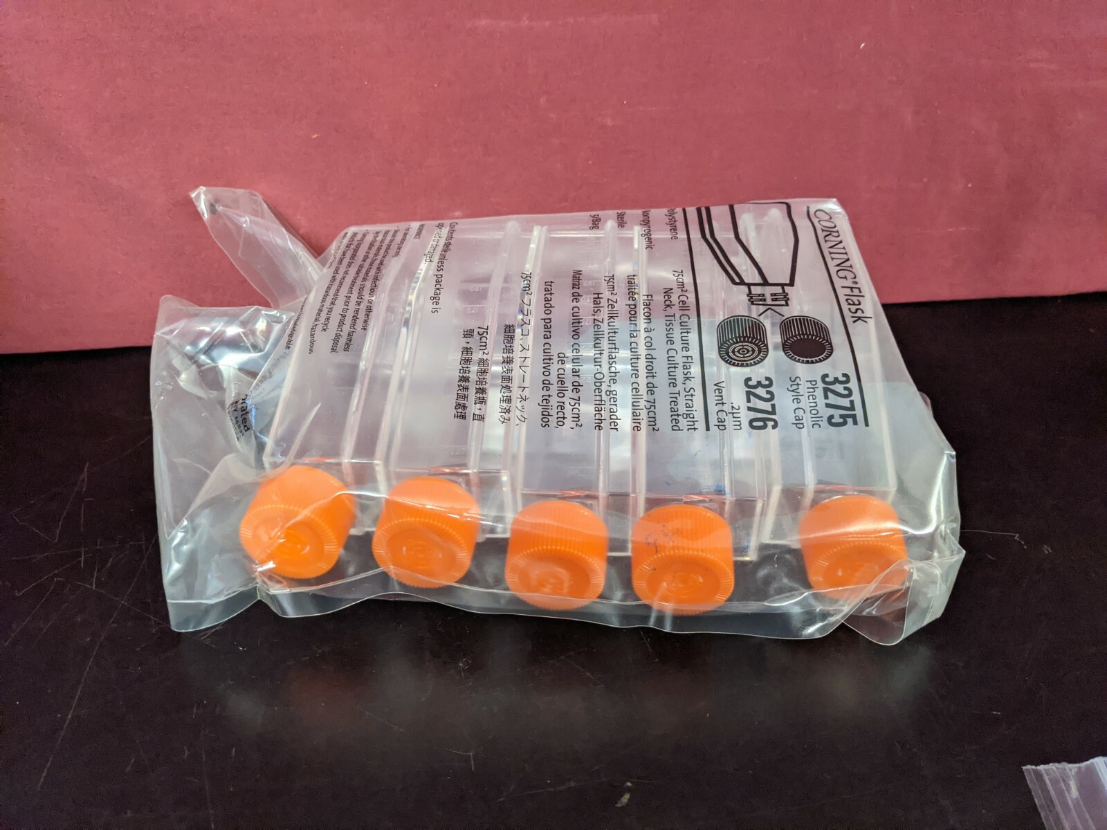 Corning 3276 Sterile 75cm2 Modified Triangular Cell Culture Flask w