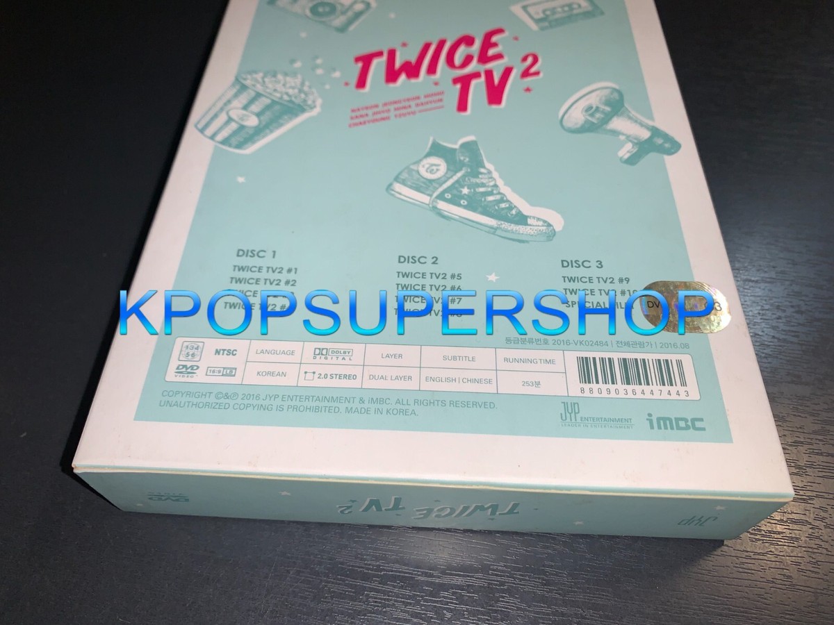 TWICE TV2 3 DVD Postcards 76 Page Photobook Rare Great Nayeon