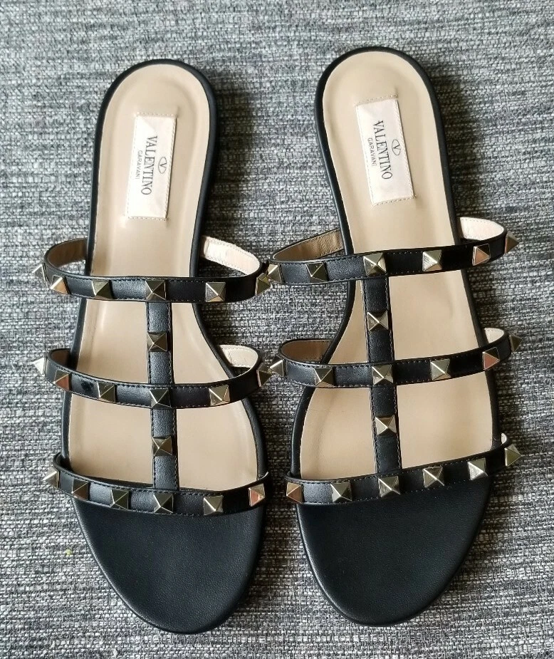 Rockstud flat slide sandal sale