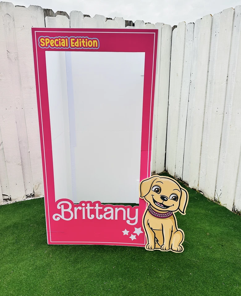 Doll photo booth, popular pink doll, birthday girls, barbie inspiration - Image 3 of 4