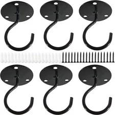 6pcs Ceiling Hooks For Hanging Plants Metal Plant Bracket Iron Wall Mount Lanter