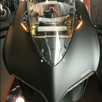 Ducati 899 Panigale Mirror Block Off Front LED Turn Signals New