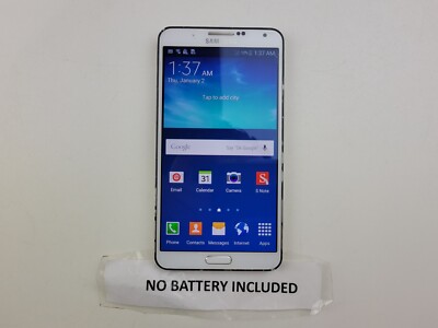 Samsung Galaxy Note 3 (SM-N900P) 32GB - White (Sprint) - *BAD CAMERA* - J9351