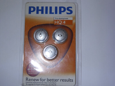 Rasierer Original Philips Scherköpfe aus Niederlande HQ 4 /3er Set NEU unbenutzt