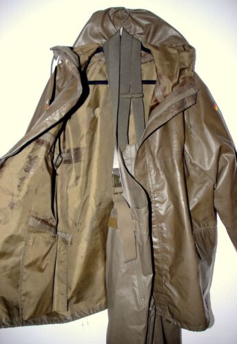 BW Regenanzug PVC (Jacke + Hose) Gummi Regenmantel Gummi Regen Mantel Jacke 52/L - Bild 3 von 10