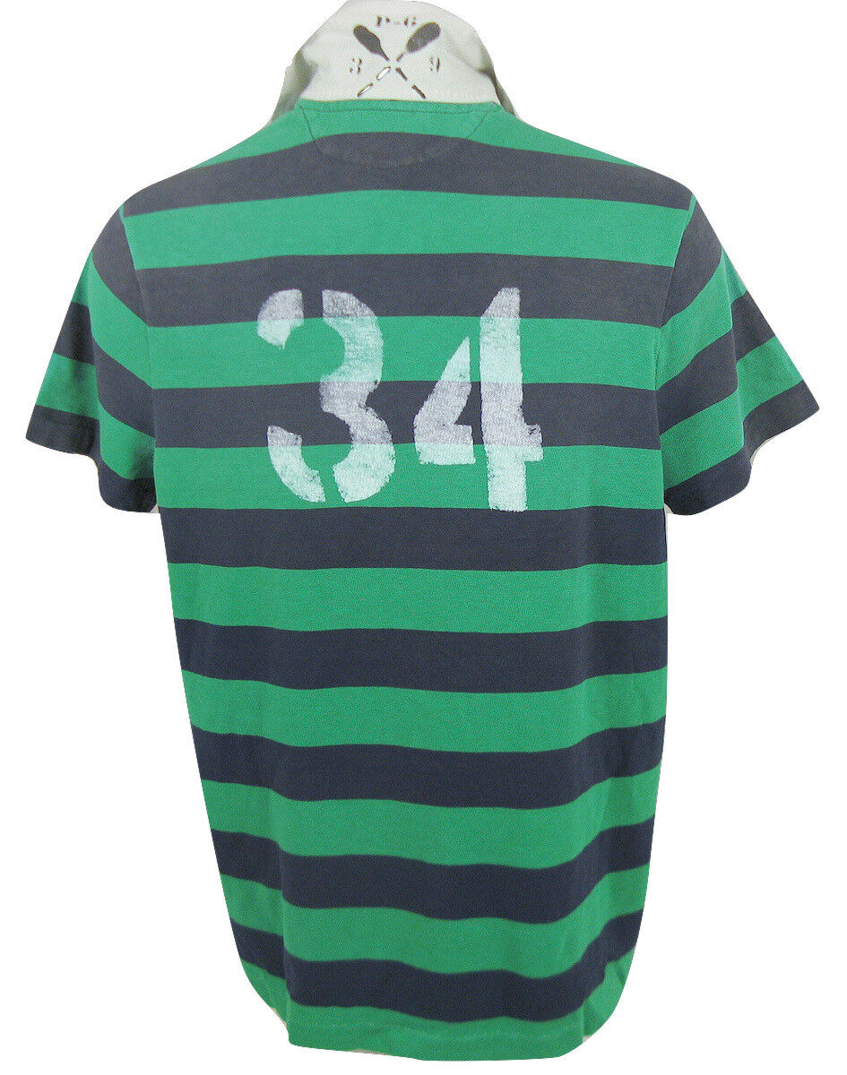NEW Vintage $145 Polo Ralph Lauren Rugby Shirt! 3 Striped