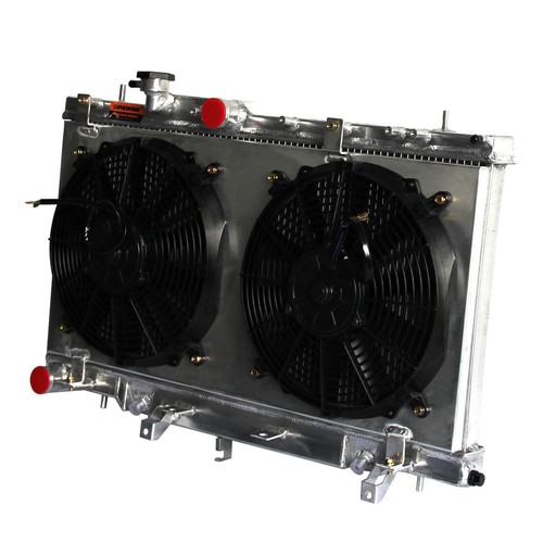 Fit Subaru Impreza Baja WRX Saab 9-2X 2.5L H4 2003-2007 Radiator & Fan Shroud AT - Bild 4 von 8