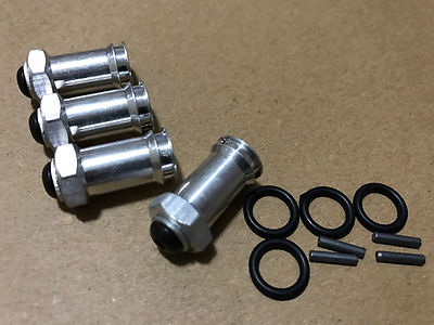 Aluminum 12mm Hex Wheel Extensions for Traxxas Rustler 1/10 2wd Silver 