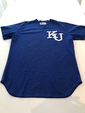 Game Worn Used Kansas Jayhawks KU Baseball Jersey Victory Size 46 #55