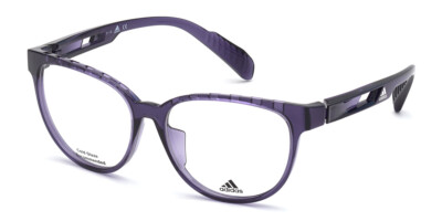 Adidas SP5001 081 Shiny Purple Plastic Optical Eyeglasses Frame 55-15-135 RX SP