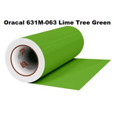 24" x 35 Yds Oracal 631 Matte LIME TREE GREEN 063 Adhesive Vinyl Graphic Cutting