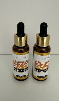 Biovène Vitamin C 27% Serum for Face -Pack of 2 (1 oz ea)