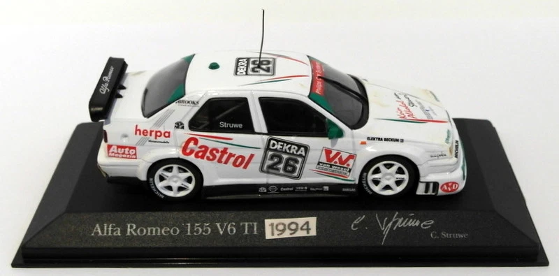 Minichamps 1/43 Scale ALFA 11 - Alfa Romeo 155 V6 TI 1994 - #26 C.Struwe - Image 4 of 4