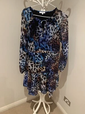 wayne cooper leopard print dress