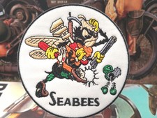 Seabees - Génie US NAVY ( 90 mm ) à coudre ou à coller au fer📌6a.