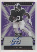 2019 Leaf Metal Draft Photo Variation Purple 19/25 LJ Scott #PV-LJS Auto 4t6
