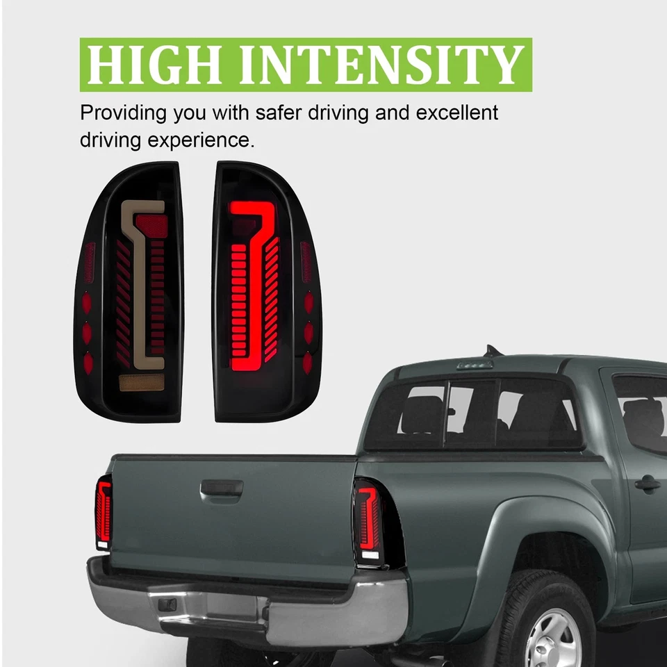 Luces traseras LED secuenciales completas para Toyota Tacoma 2005-2015 con arranque animado Foto 3 de 4