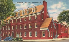 Vintage Community Y.M.C.A. Burlington Vermont Linen Postcard