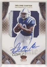 2011 Crown Royale Rookie Silhouette Signatures /261 Delone Carter #213 Auto 15t4