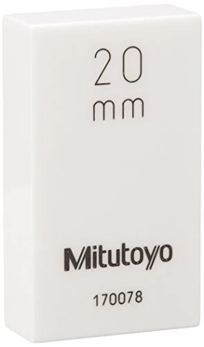 Mitutoyo Rectangular Gauge Block Ceramic Grade 2 20mm 613672-04 NEW