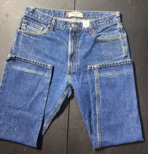 VTG 04  Levi  s 505 Y2K men  s dark/medium wash faded made in USA sz 36x 29