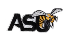 Alabama State Hornets Logo Embroidered 3in Iron / Sew-On Patch