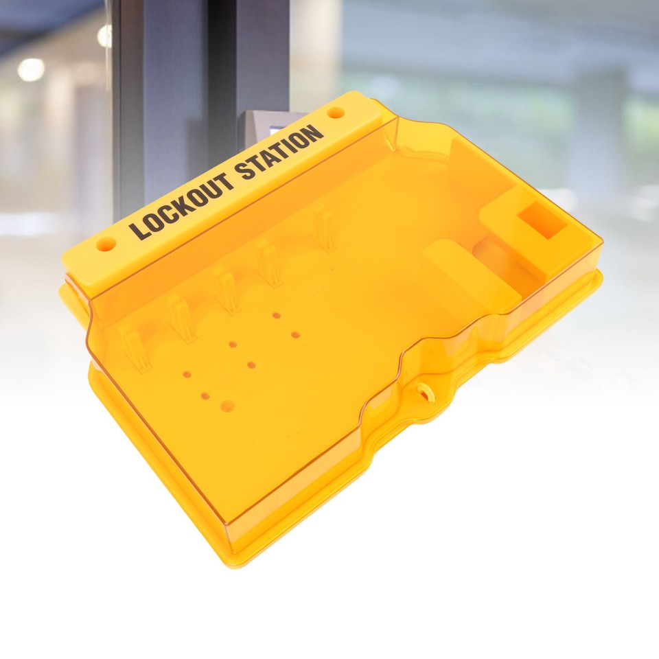 Lockout Tagout Station Kit PC Transparent Cover Wall Mount Industrial ...