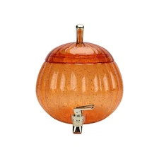 Way to Celebrate 1.5 Gallon Acrylic Pumpkin Shape Beverage Dispenser, Orange