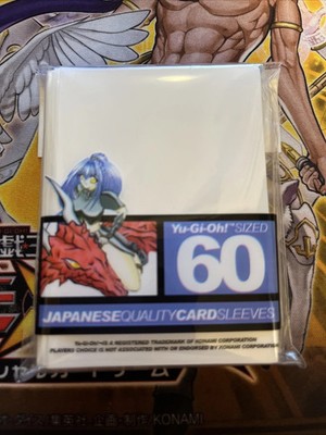 YuGiOh Player's Choice Yu-Gi-Oh! Card Sleeves - White (60-Pack) + Extra Bonus