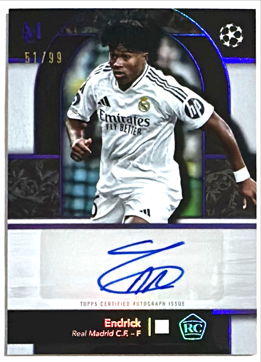 2024-25 Topps Museum Collection UEFA Endrick Auto RC 51/99