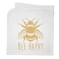 'Bee Happy Bumblebee' Cotton Baby Blanket / Shawl (BY00042584)