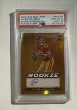 2024 Leaf Electrum CALEB WILLIAMS Rookie Auto #RA-CW1 52/59 PSA 10