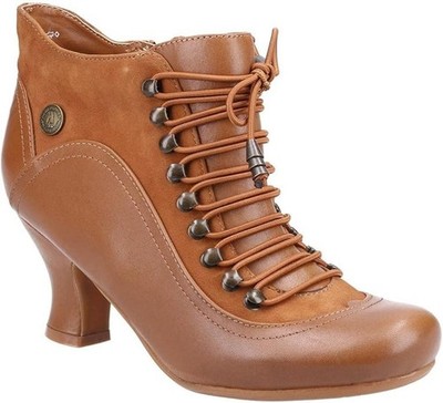 Hush Puppies Vivianna hellbraune Damenstiefel aus Leder neu