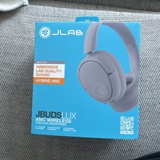 JLab JBuds Lux Bluetooth Over-Ear Headphones - Mauve Pink