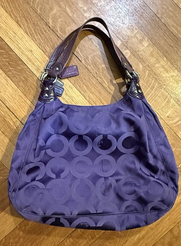 Authentic Coach Madison Op Art Maggie Hobo Shoulder B… - Gem