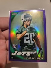 Topps Chrome New York Jets Card Kyle Wilson Refractor Insert /555 Rookie. rookie card picture