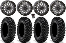 System 3 SB-6 15" Wheels Gunmetal (5+2) 32" Warrior XT Tires RZR Turbo S / RS1