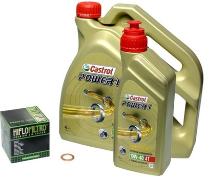 Yamaha XV 1700 Road Star Warrior, 03-05, VP14; Castrol Power1 10w40 Öl + Filter