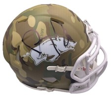 JERRY JONES SIGNED AUTOGRAPHED ARKANSAS RAZORBACKS MINI HELMET JSA