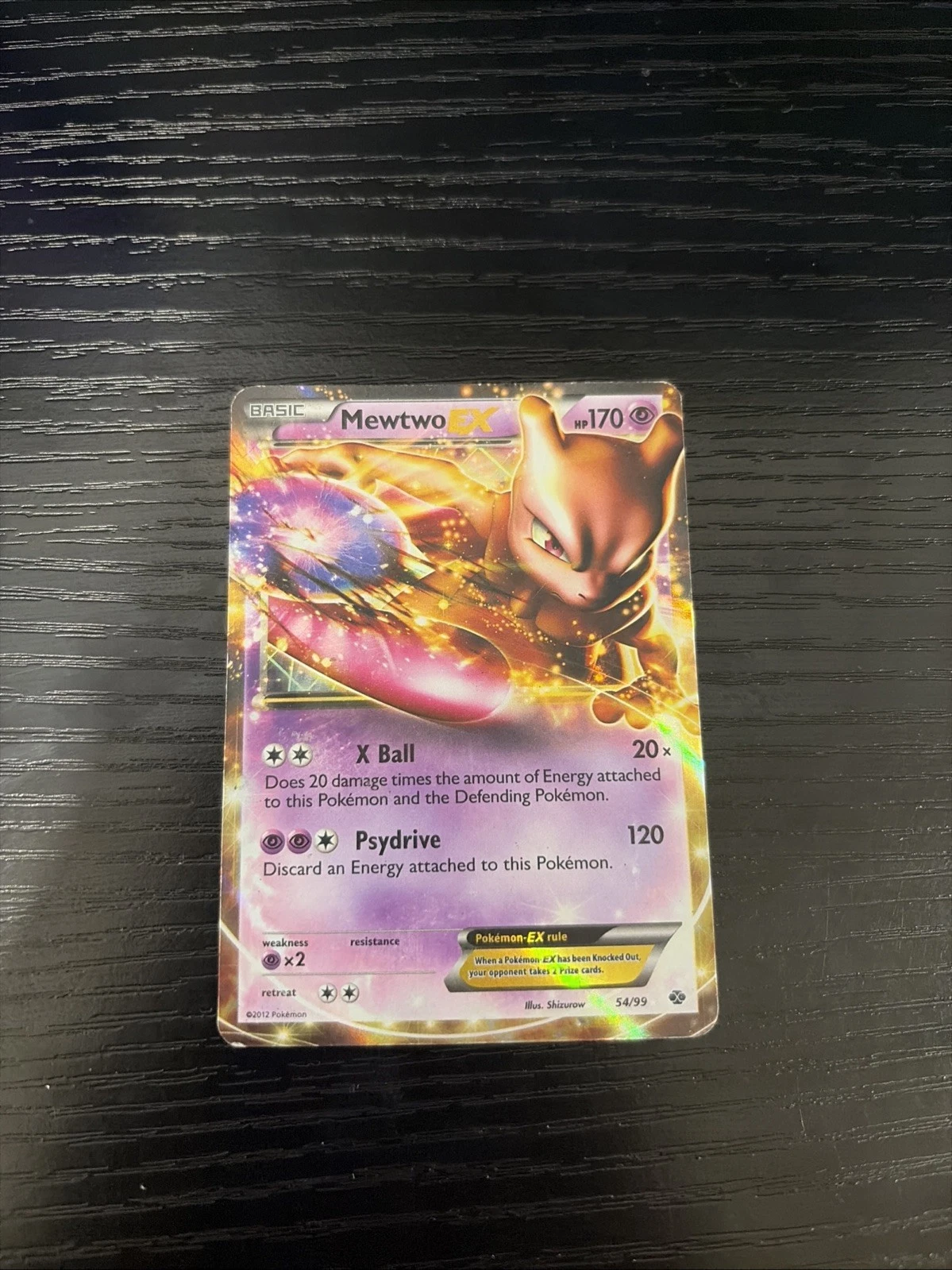Mewtwo EX Ultra Rare Holo LP Legendary Treasures 54/113