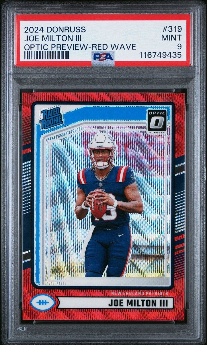 ●DON BARON レアミドル 2024 Panini Donruss - Rated Rookie Joe Milton III #319 Optic