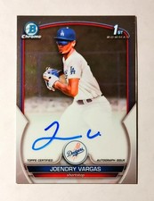 Joendry Vargas AUTO RC 2023 Bowman Chrome 1st Prospect AUTOGRAPH Dodgers K6