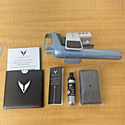 Coravin Limited Edition Preservation System and Wine Bottle Opener Steel Blue