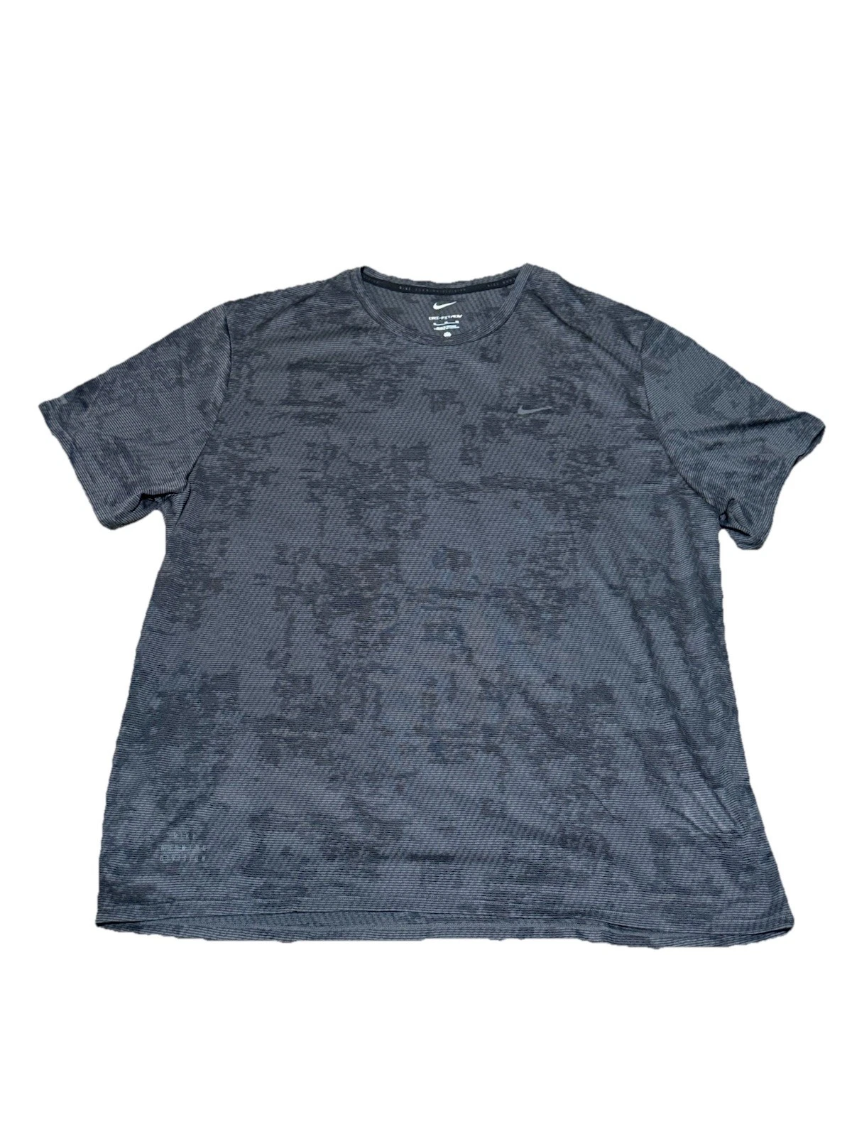 Nike Dri-FIT ADV Running Division T-Shirt Gray FN3383-068 Men’s Size XL