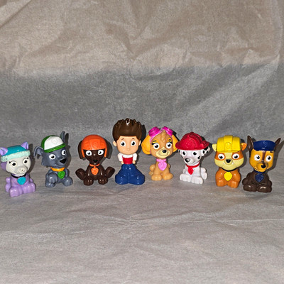 PAW Patrol Mini Figures Mixed Lot 8pc Ryder Skye Chase Rubble  Zuma