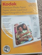 Kodak Premium Photo Paper - Gloss, 4" x 6" Paper, 60 sheets, Sealed Box