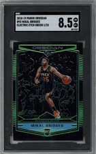 2018-19 Panini Obsidian #93 Mikal Bridges SGC 8.5 RC Electric Etch Gre ID:389447